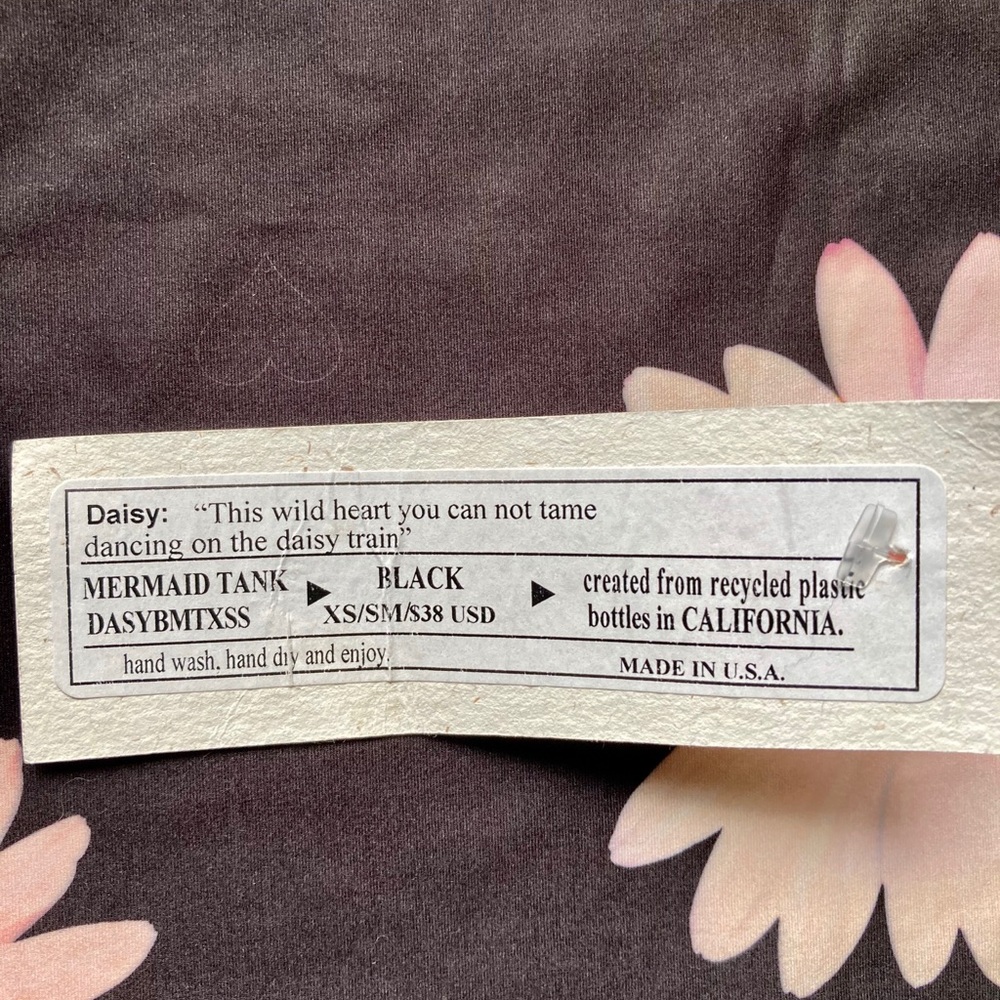 teeki daisy mermaid tank bnwt - Picture 3 of 4